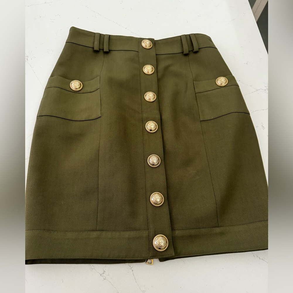 Balmain skirt, size 40 ( 8 ), Green